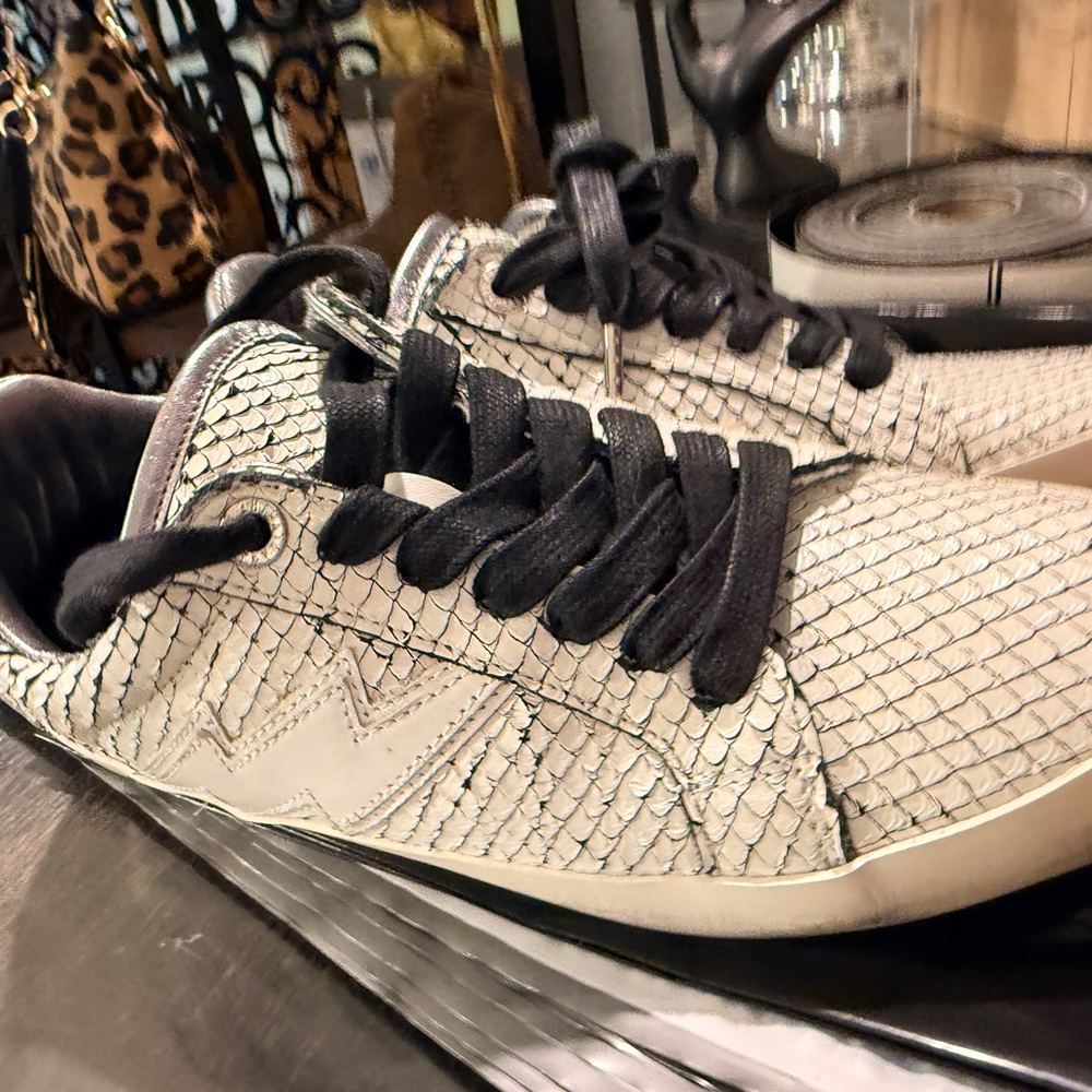 Zadig & Voltaire Snakeskin Patterned Sneakers